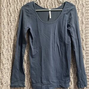 Classic Blue Long Sleeve Women's Top